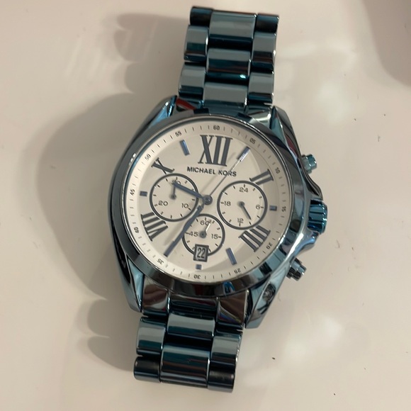 Blue Michael kors watch